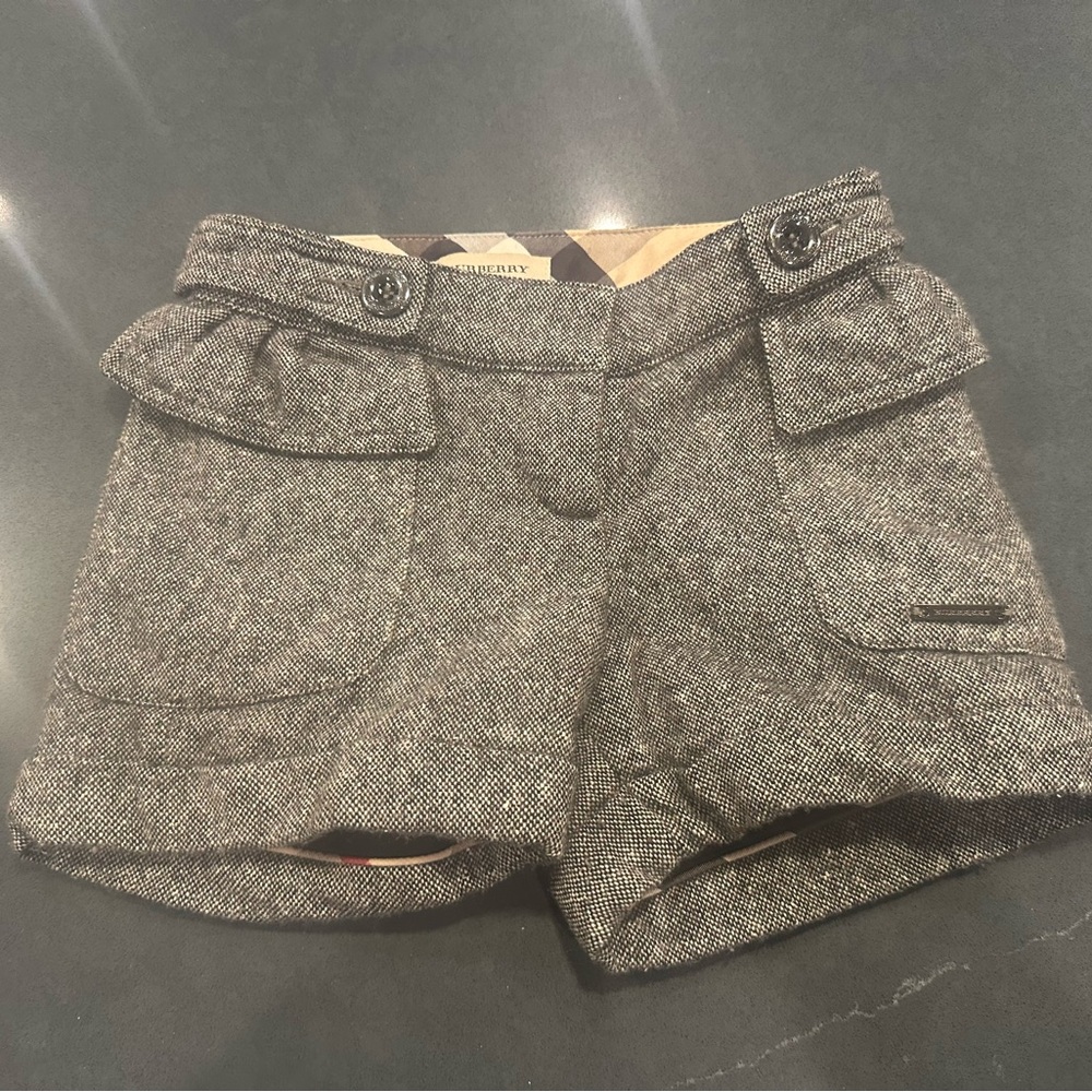 Burberry Tweed Girl’s Cargo Shorts